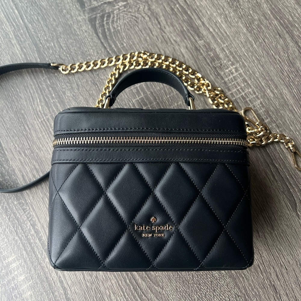 Kate Spade Carey Trunk crossbody bag in black